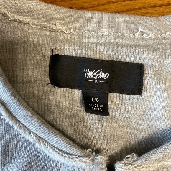 MOSSIMO JACKET Large GREY cinched LIGHTWEIGHT - Picture 7 of 9